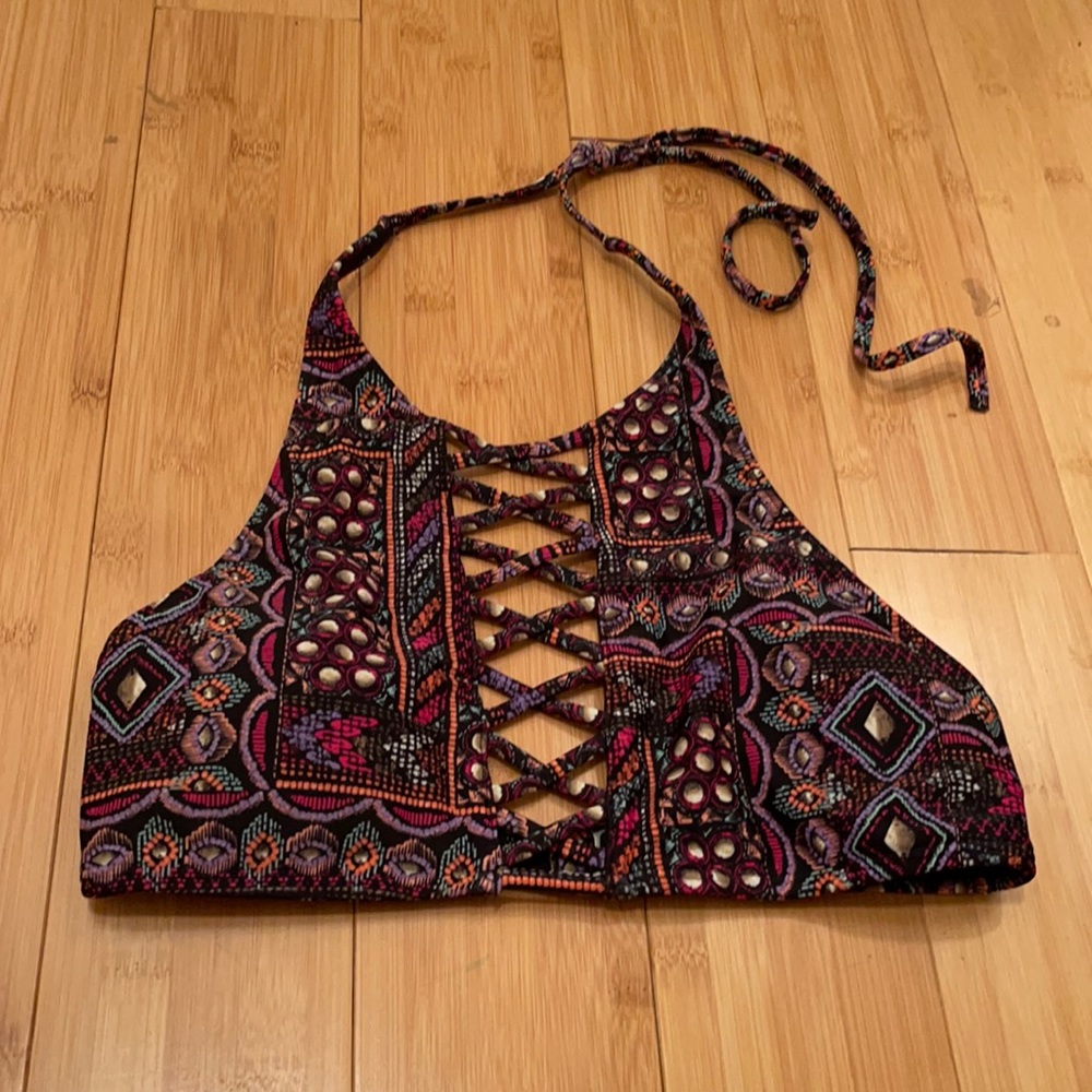 Hollister Mult Colored Crisscross Top